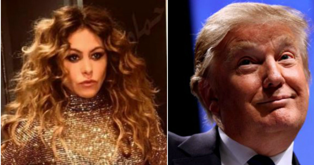 Paulina Rubio (i) y Donald Trump (d) © Collage Instagram