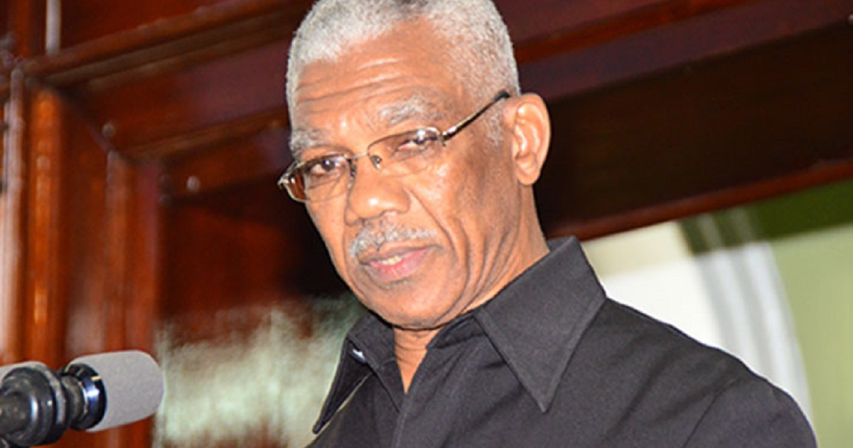 David Granger, presidente de Guyana © Guyana Chronicle