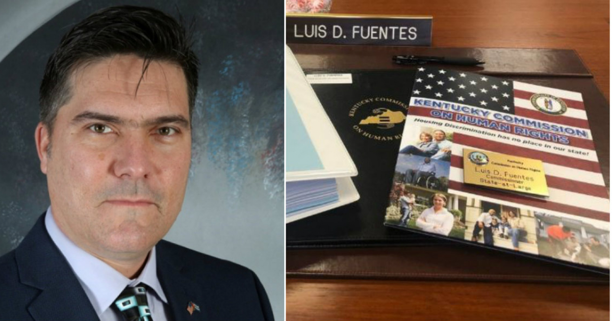 Luis David Fuentes (i) y documentos que acreditan su nombramiento (d) © Collage Facebook/Luis David Fuentes