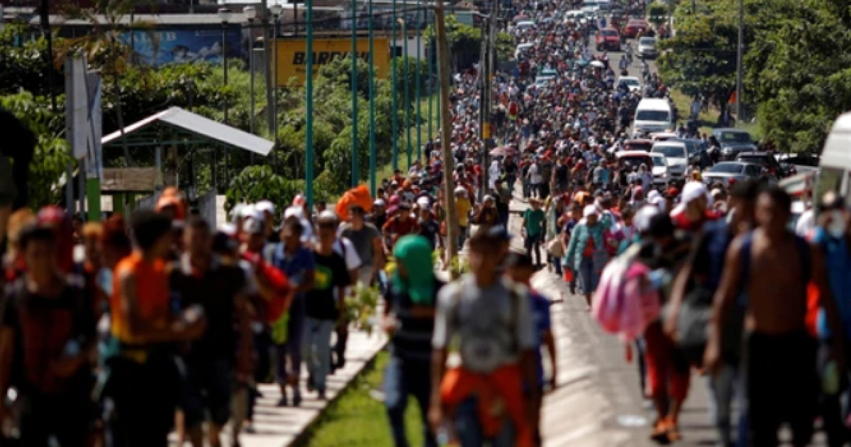 Caravana de Migrantes © Captura de video Twitter