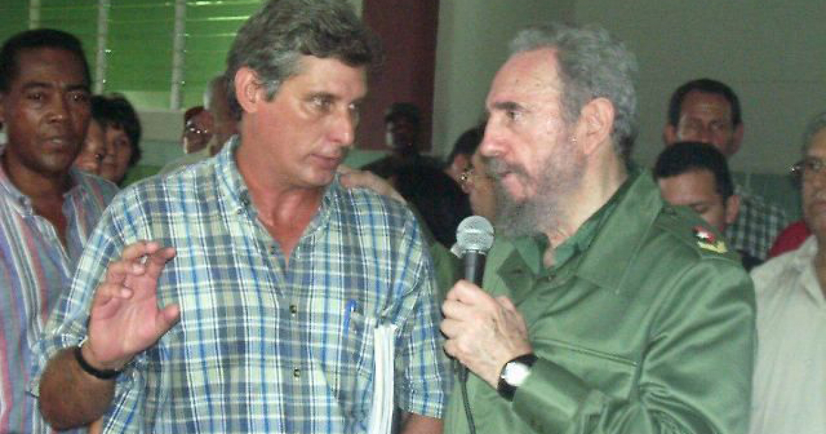 Miguel Díaz-Canel y Fidel Castro © Ahora