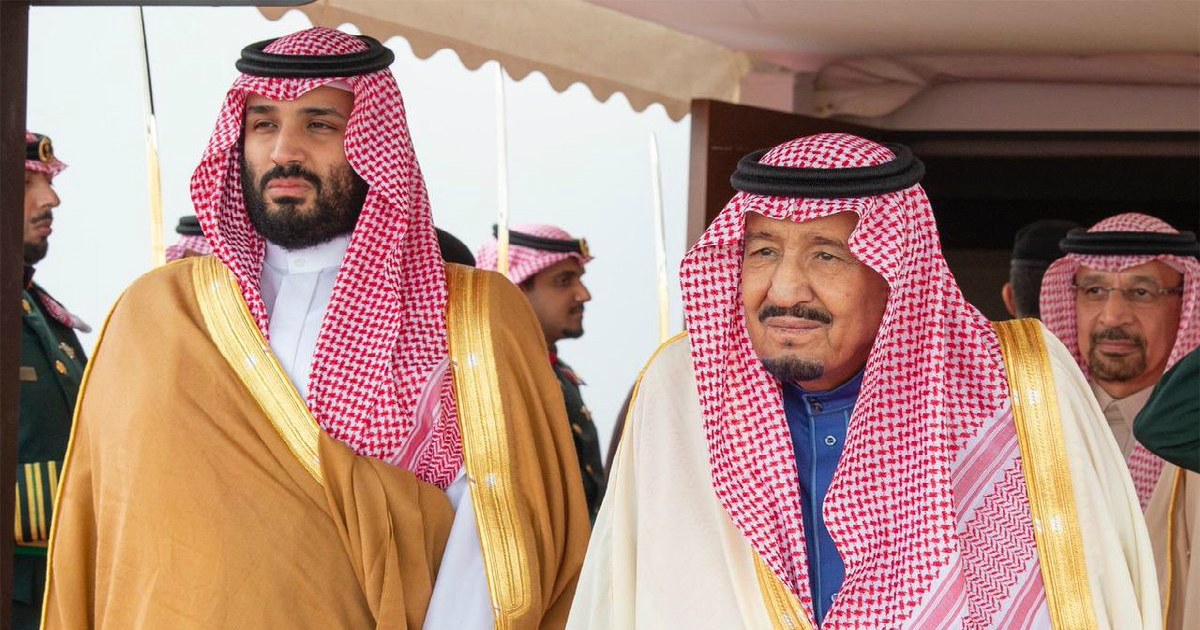 El príncipe heredero y el Rey de Arabia Saudita. © Twitter / Khalid al-Falih