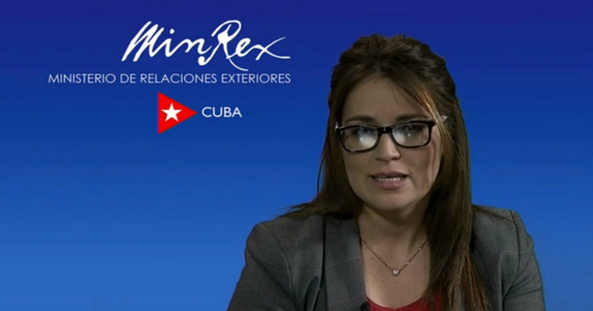 Vocera del Ministerio de Relaciones Exteriores de Cuba © Captura vídeo Vocería del Minrex