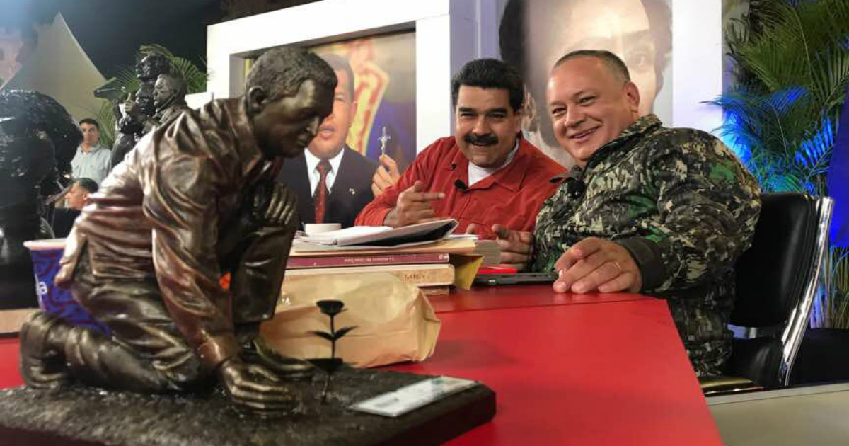 Diosdado Cabello, junto a Nicolás Maduro. © Twitter / Diosdado Cabello