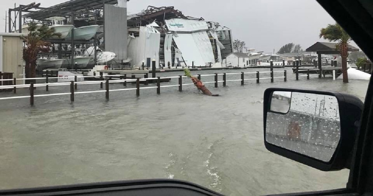 Inundaciones causadas por el huracán Florecen en Estados Unidos © Twitter / Jeff Gravley