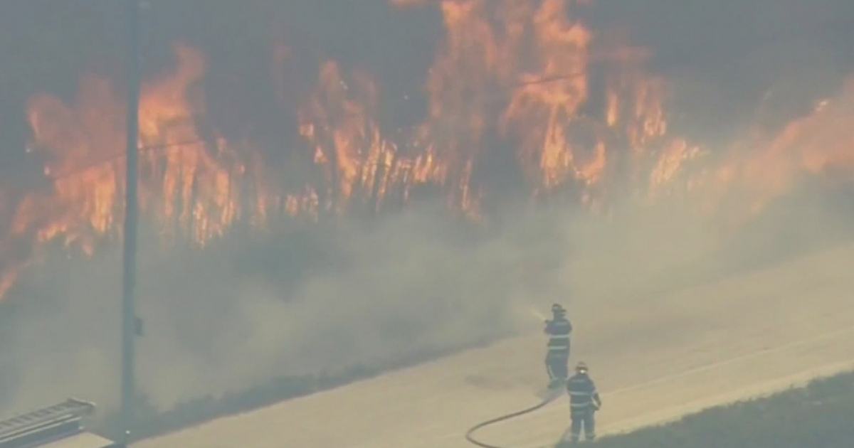 Incendio en los Everglades © Captura de video Twitter