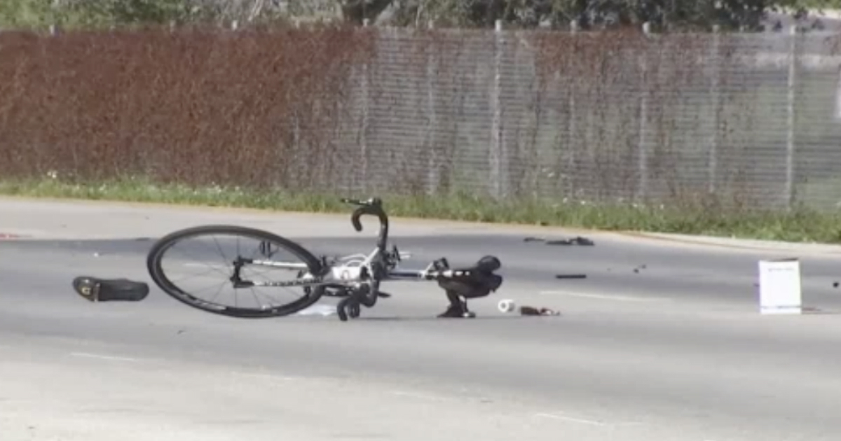 Una de las bicicletas en el accidente en Miami © Twitter / George Palaidis