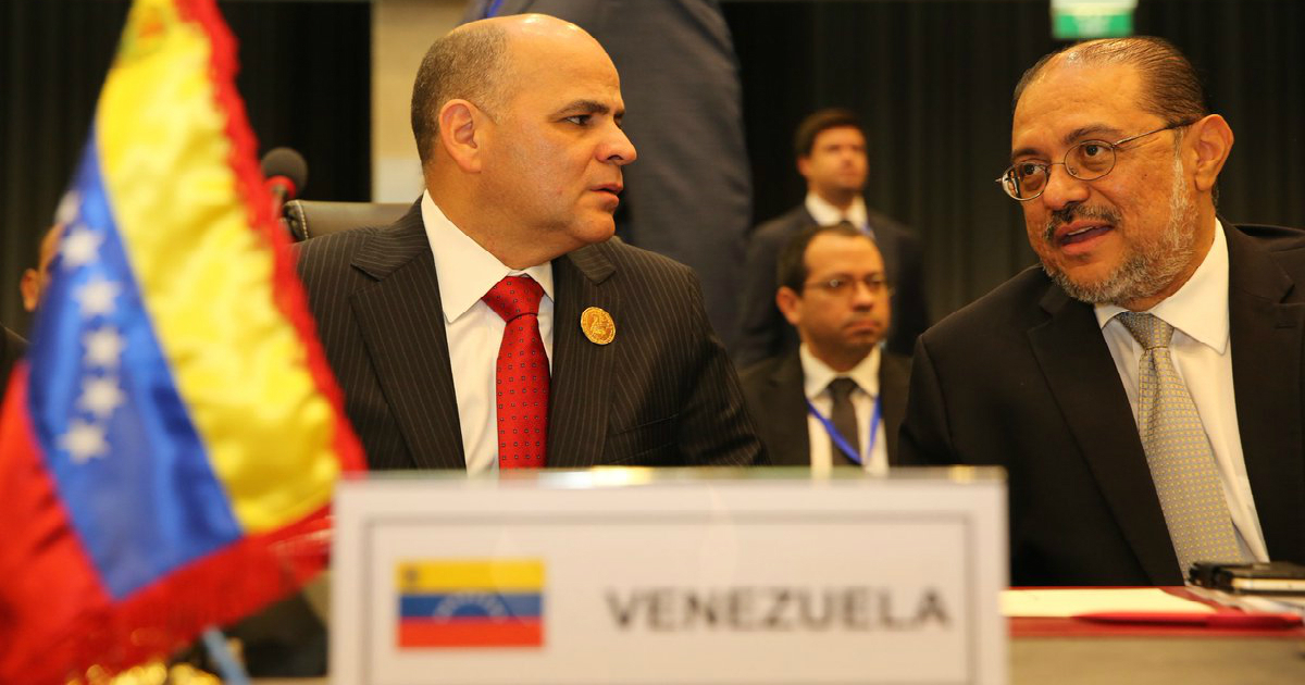 Manuel Quevedo, presidente de PDVSA, en una cumbre de la OPEP. © Twitter / Manuel Quevedo