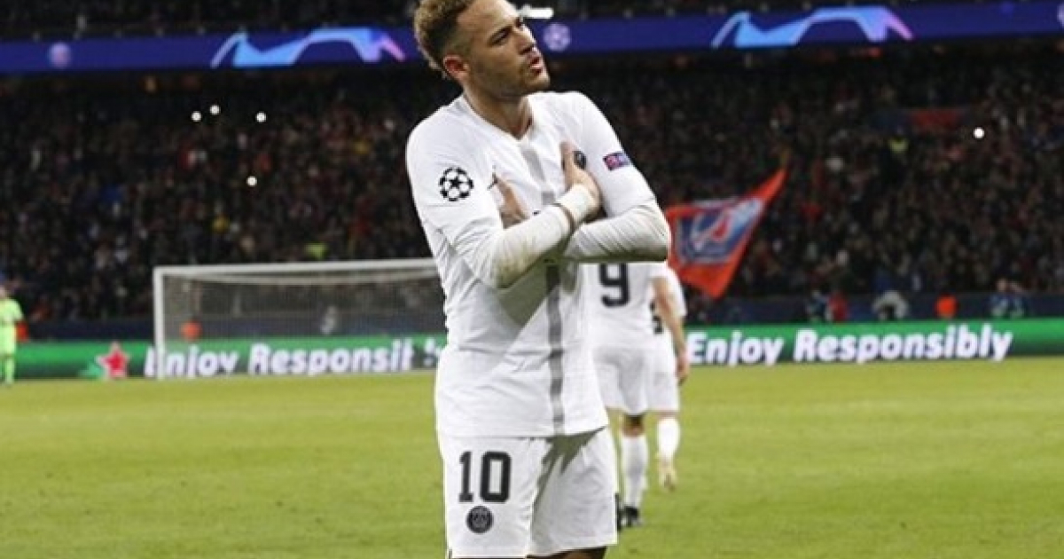 Neymar Jr festeja un gol con el PSG © Instagram / Neymar Jr