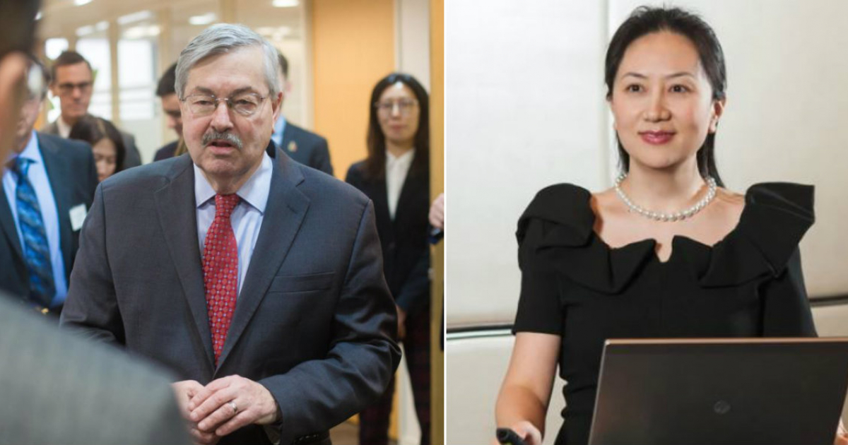Terry Brandstad (i) y Meng Wanzhou (d) © Collage US Goverment / Huawei