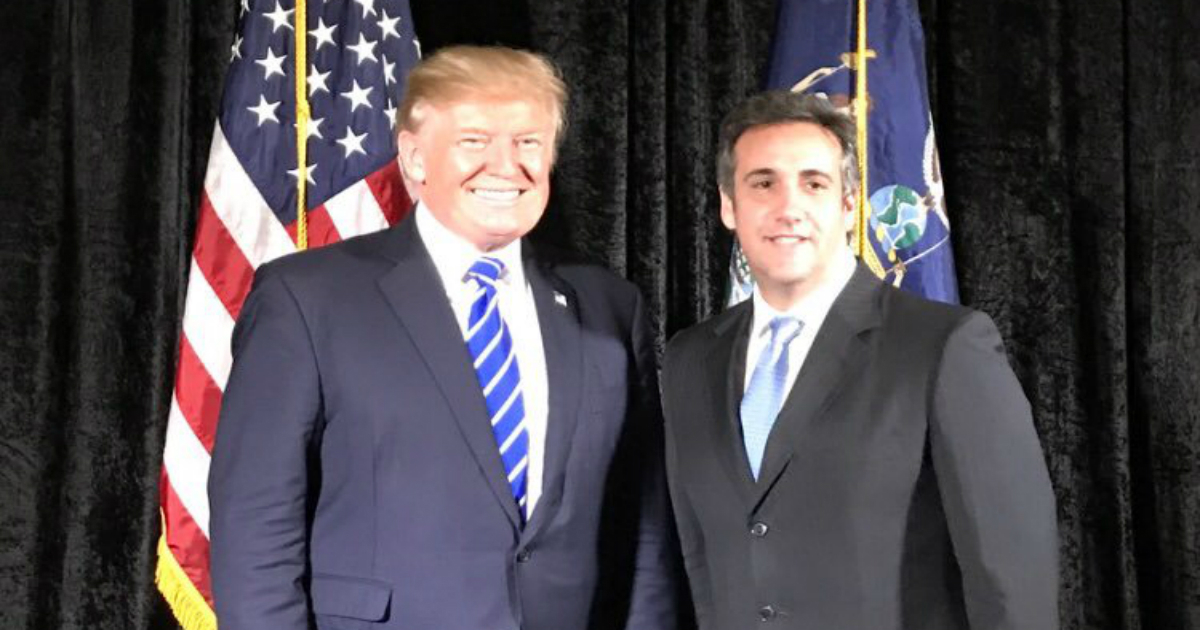 Donald Trump, con su ex-abagodado Michael Cohen. © Twitter / Michael Cohen