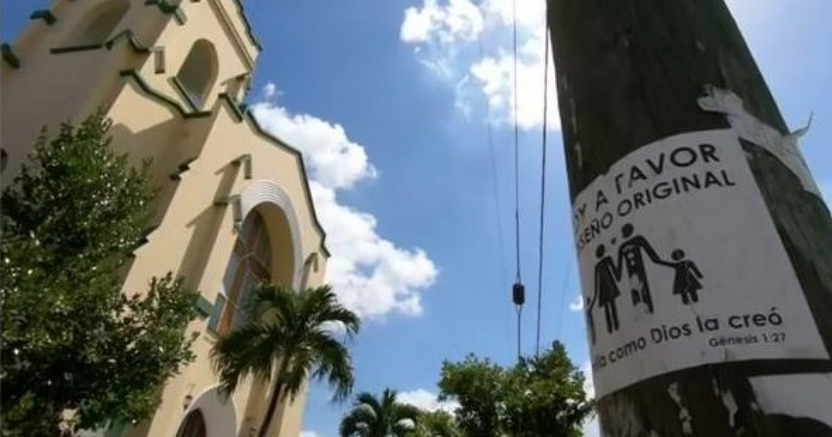 Propaganda de la Iglesia cubana contra el matrimonio gay © CiberCuba/ Captura de video