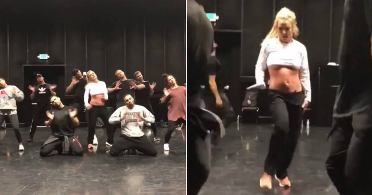 Britney Spears ensayando © Instagram / Britney Spears