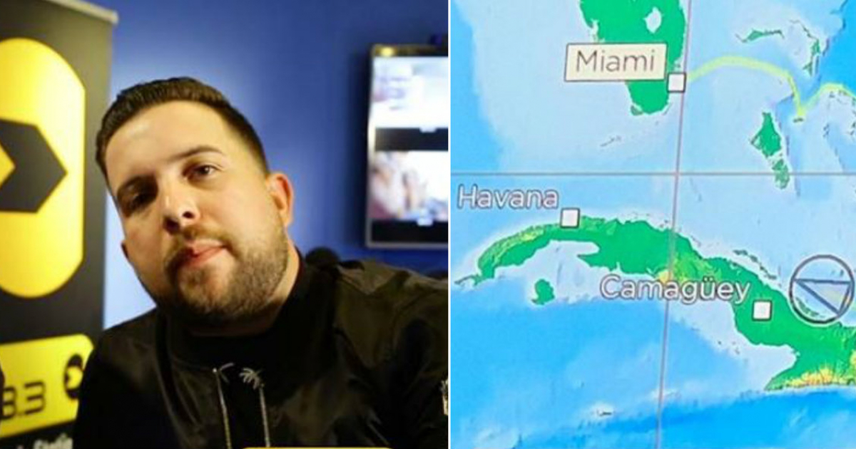 Alejandro González (i) y mapa de Cuba (d) © Collage YouTube/Instagram