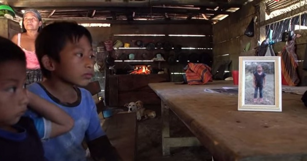 Casa donde vivía la niña en Guatemala © Captura de video en Youtube