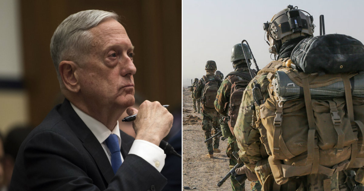 James Mattis y tropas de EE.UU © Army.mil Kathryn E. Holm / Wikimedia SSG Bertha A. Flores