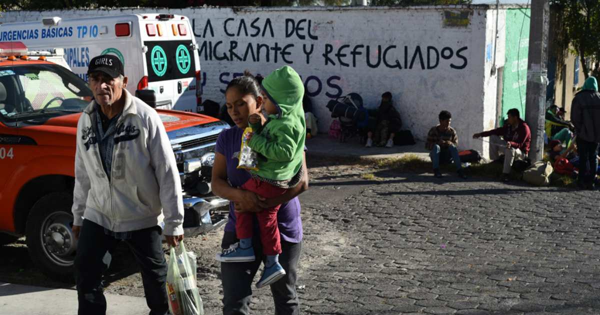 Migrantes acampados en Tlaquepaque, Jalisco, en su ruta hacia EEUU © Flickr / Daniel Arauz
