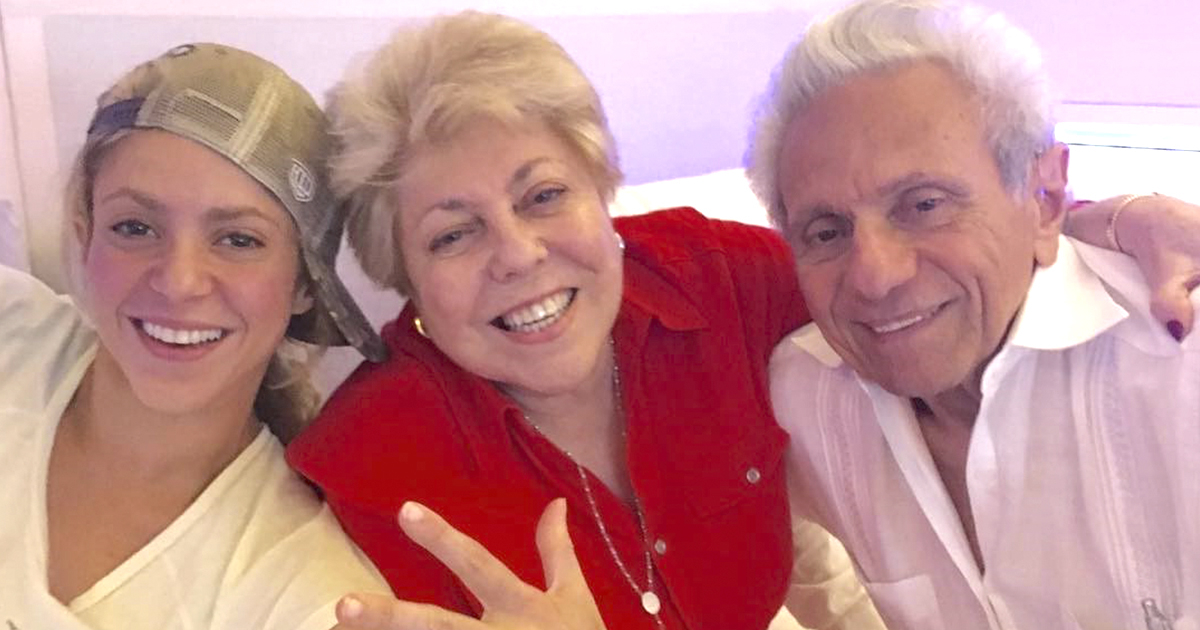 Shakira y sus padres © Instagram / Shakira