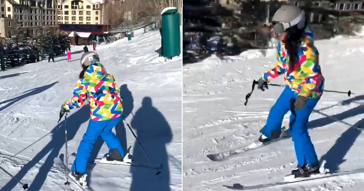 Camila Cabello esquiando © Instagram / Camila Cabello