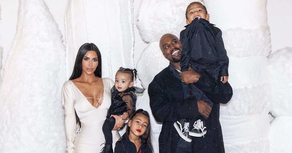 La familia de Kim Kardashian y Kanye West. © Kim Kardashian / Instagram
