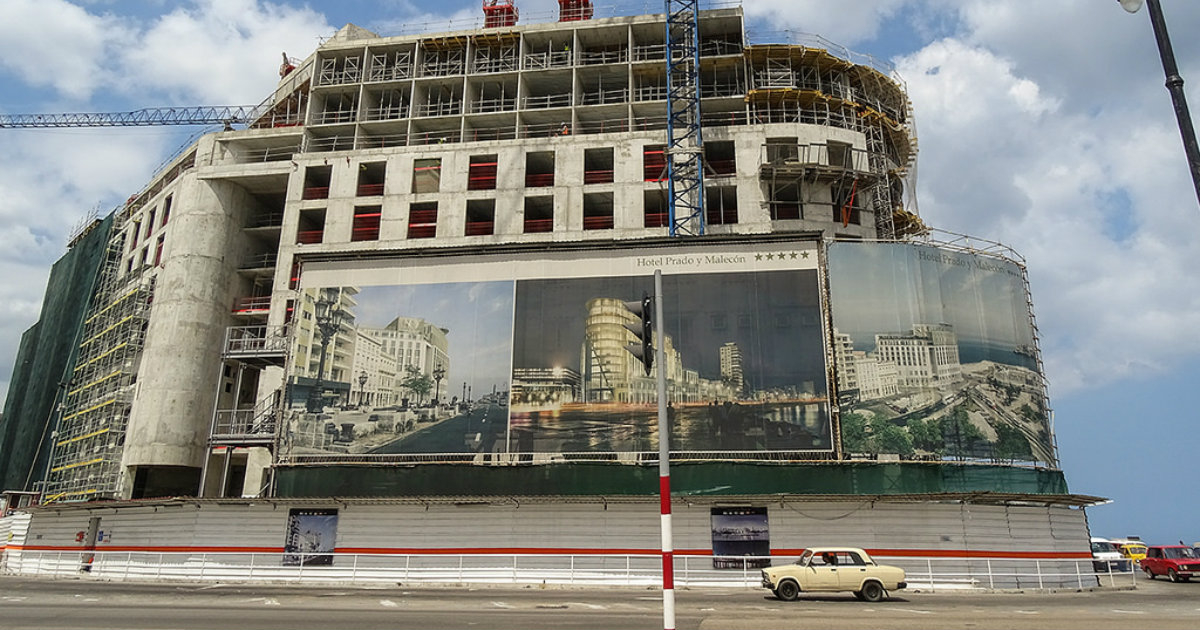 El hotel Prado y Malecón en construcción, de cinco estrellas © CiberCuba