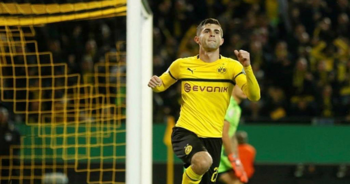 Christian Pulisic, con la camiseta del Borussia Dortmund. © Twitter / Christian Pulisic