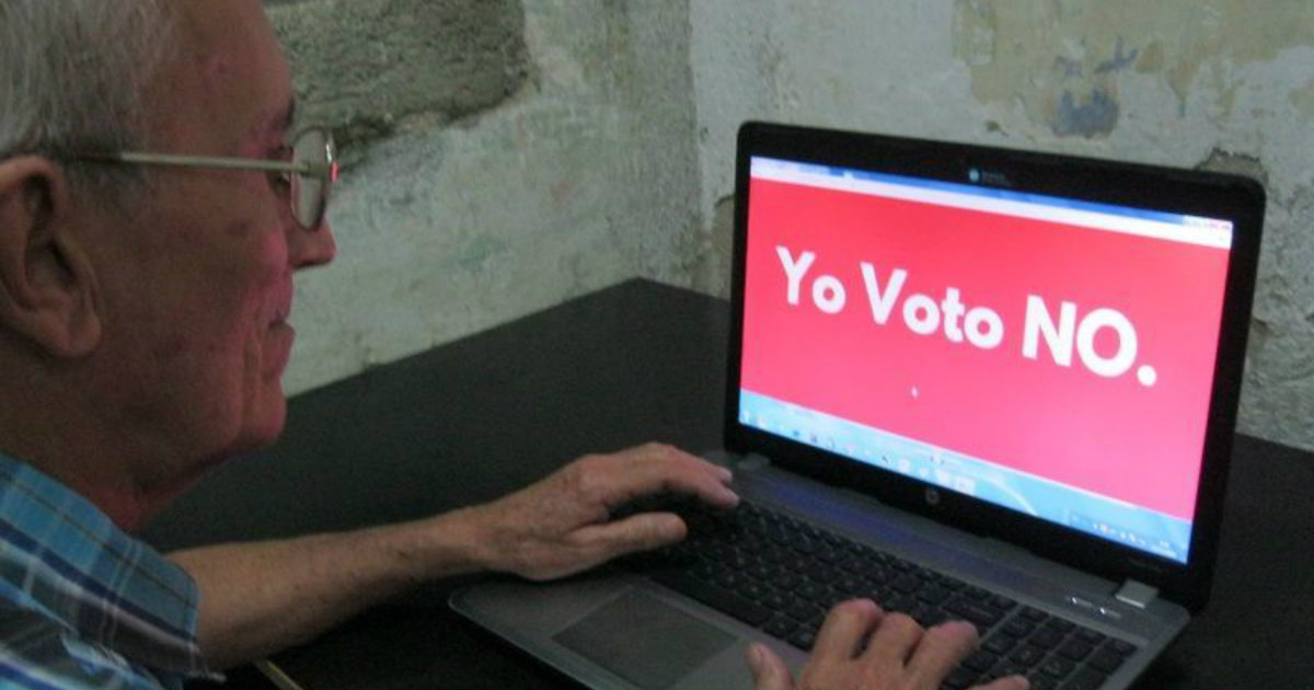 El OCDH hace campaña a favor del #YoVotoNo. © OCDH / Twitter