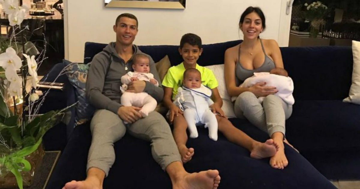 Cristiano Ronaldo junto a su familia en Italia © Instagram / Georgina Rodríguez