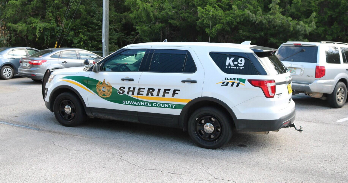 Vehículo perteneciente a la Oficina del condado de Suwanne © Suwannee County Sheriff's Office