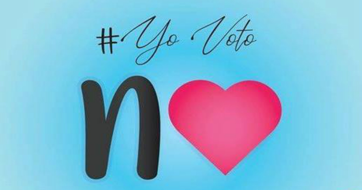 Imagen de la campaña #YoVotoNo. © Facebook / Yoani Sánchez