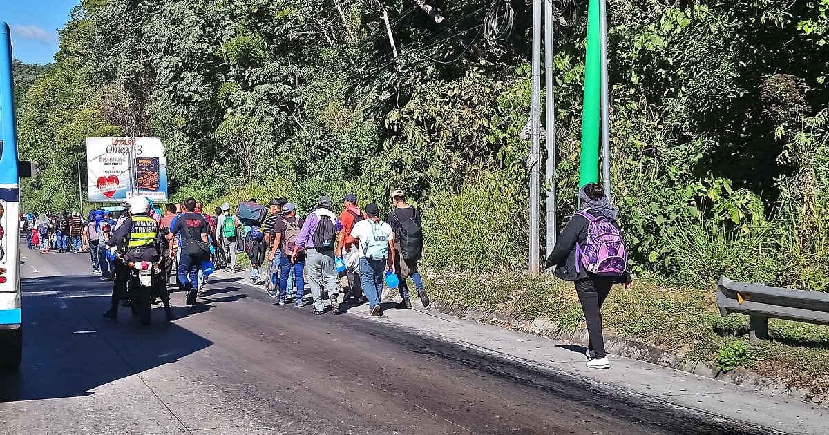 Caravana de migrantes © El informante/Twitter