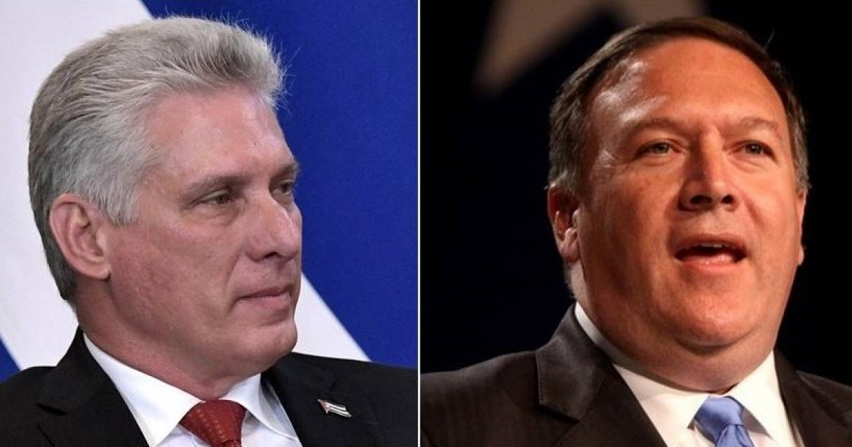 Miguel Díaz-Canel y Mike Pompeo © Wikimedia Commons y Flickr/ Gage Skidmore