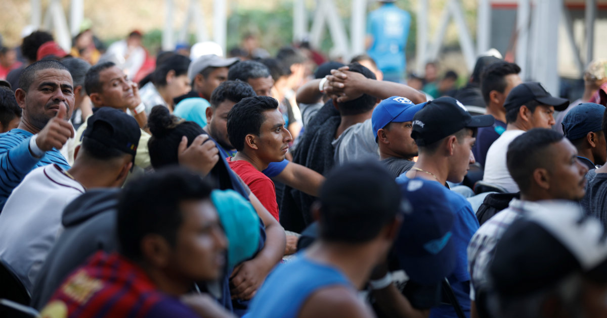 Migrantes procedentes de Honduras en Ciudad Hidalgo © Reuters /Jose Cabezas