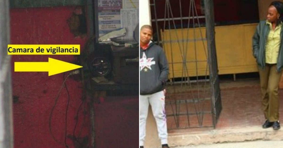 Vigilancia en los exteriores de la sede de las Damas de Blanco © Facebook / Ángel Moya