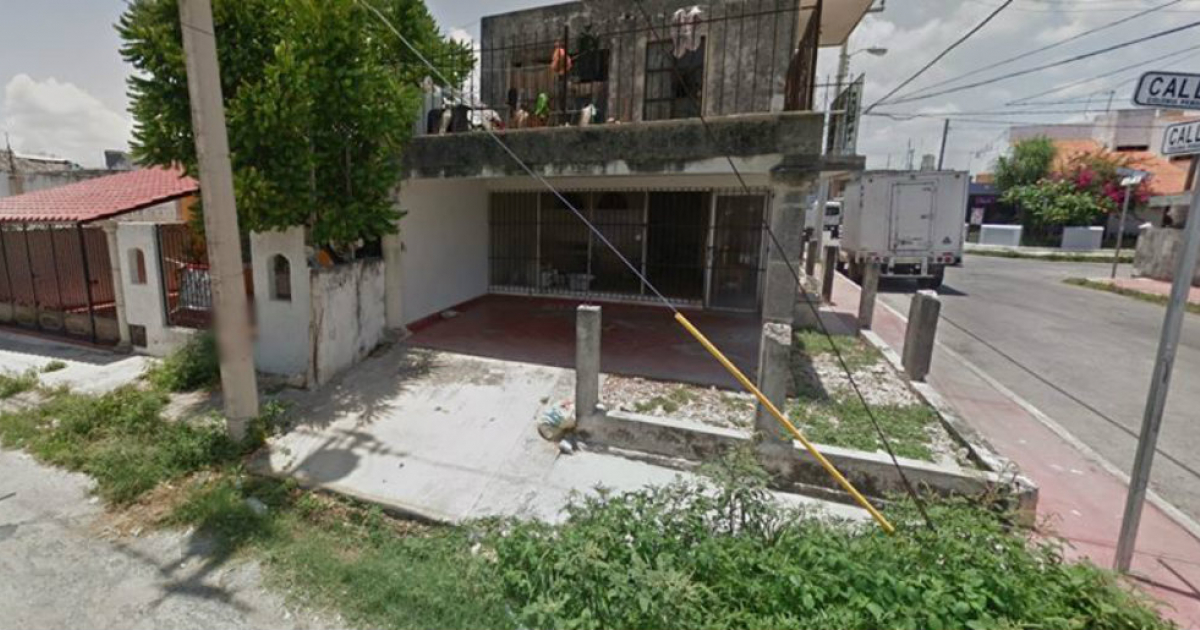 Exterior de la casa en la que estaban retenidos los cubanos © Facebook/La Roja del Sureste