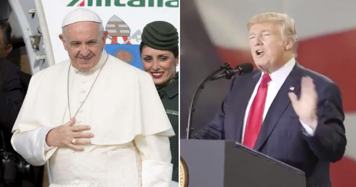 El Papa Francisco y Donald Trump. © Twitter / Vatican News / The White House