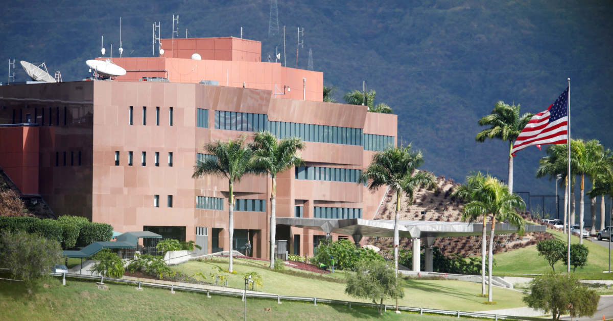 Vista general de la Embajada de Estados Unidos en Venezuela © Reuters / Adriana Loureiro