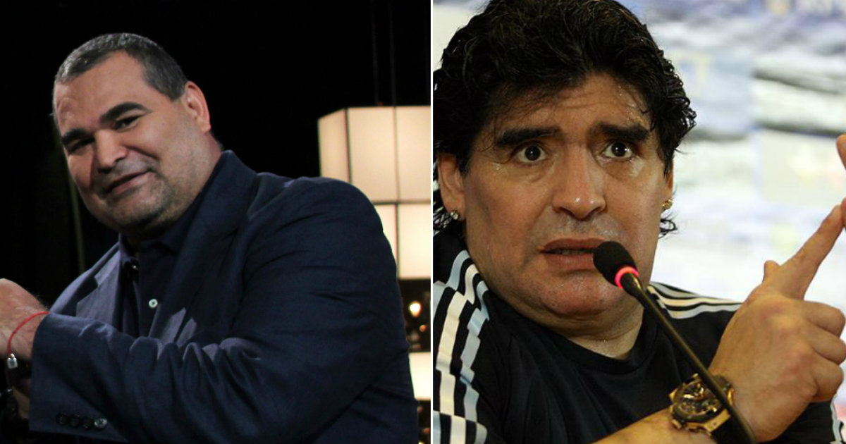 José Luis Chilavert y Diego Armando Maradona © Wikimedia Commons 