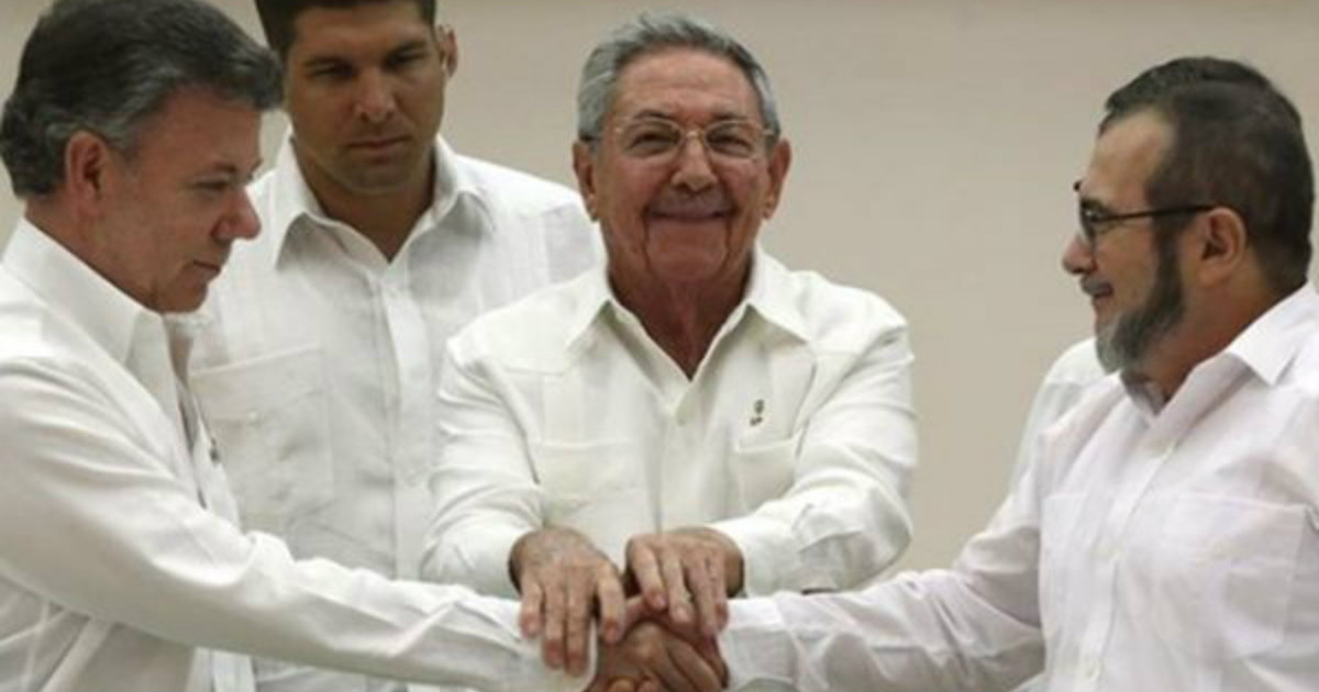 Raúl Castro, durante los diálogos de Paz, con las FARC, anteriores a los del ELN. © Escambray