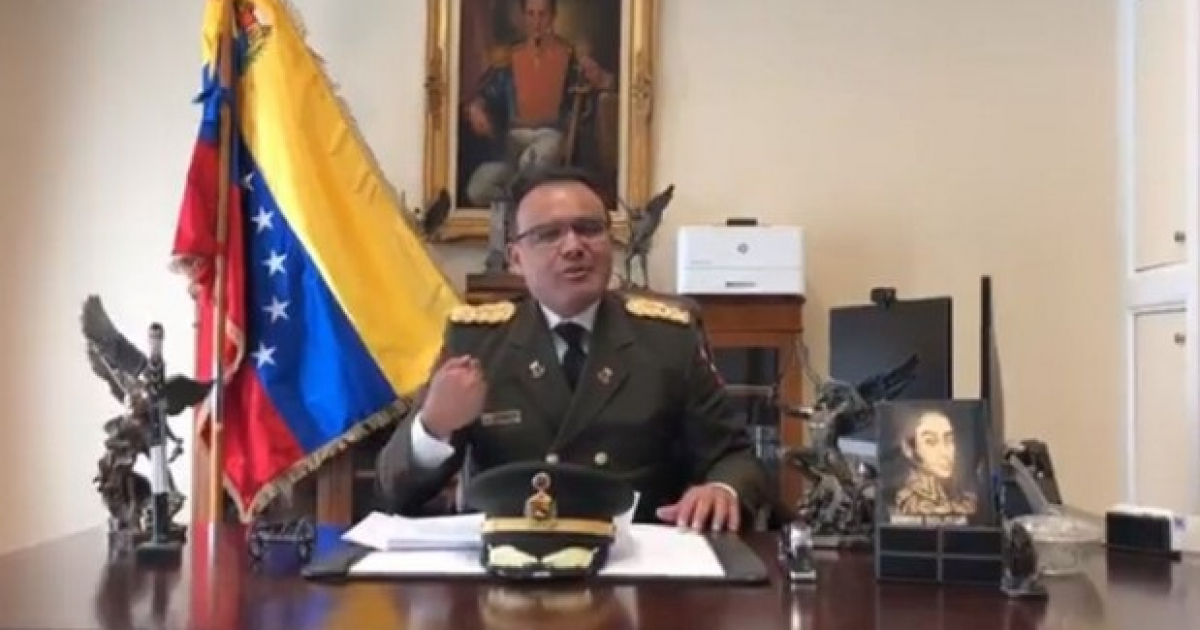 Agregado militar de la embajada de Venezuela en EE.UU. © Captura de pantalla