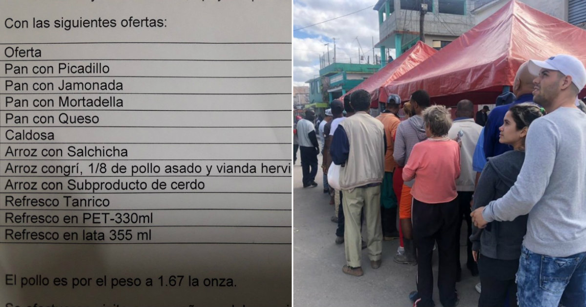 Precios de alimentos a los damnificados © Betsy Díaz / Twitter / Cubanet