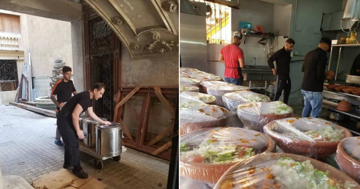 Paladares preparan y reparten comida para damnificados del tornado en La Hanana © Facebook La Guarida y D' La Abuela