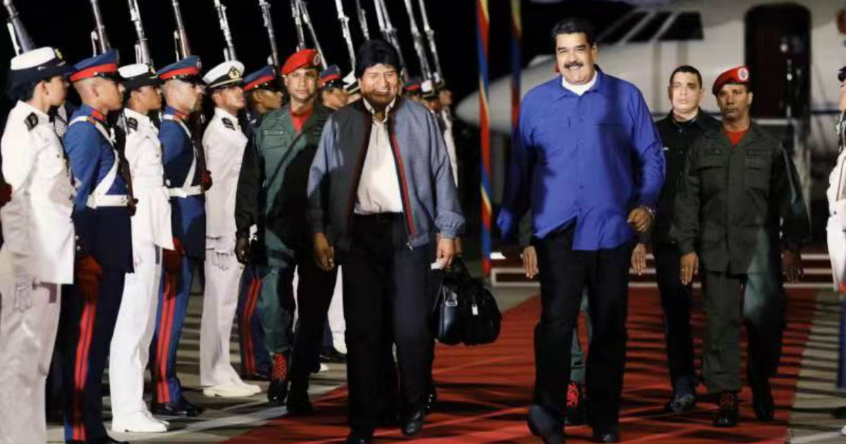 Nicolás Maduro, con Evo Morales. © Nicolás Maduro / Twitter