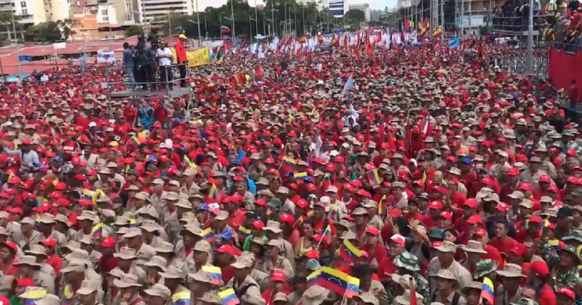 Marcha en Venezuela © BajoElCieloDeMoscú/Twitter