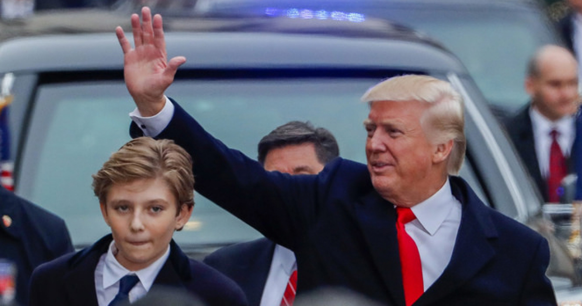 Donald Trump y su hijo Barron © Flickr / Creative Commons