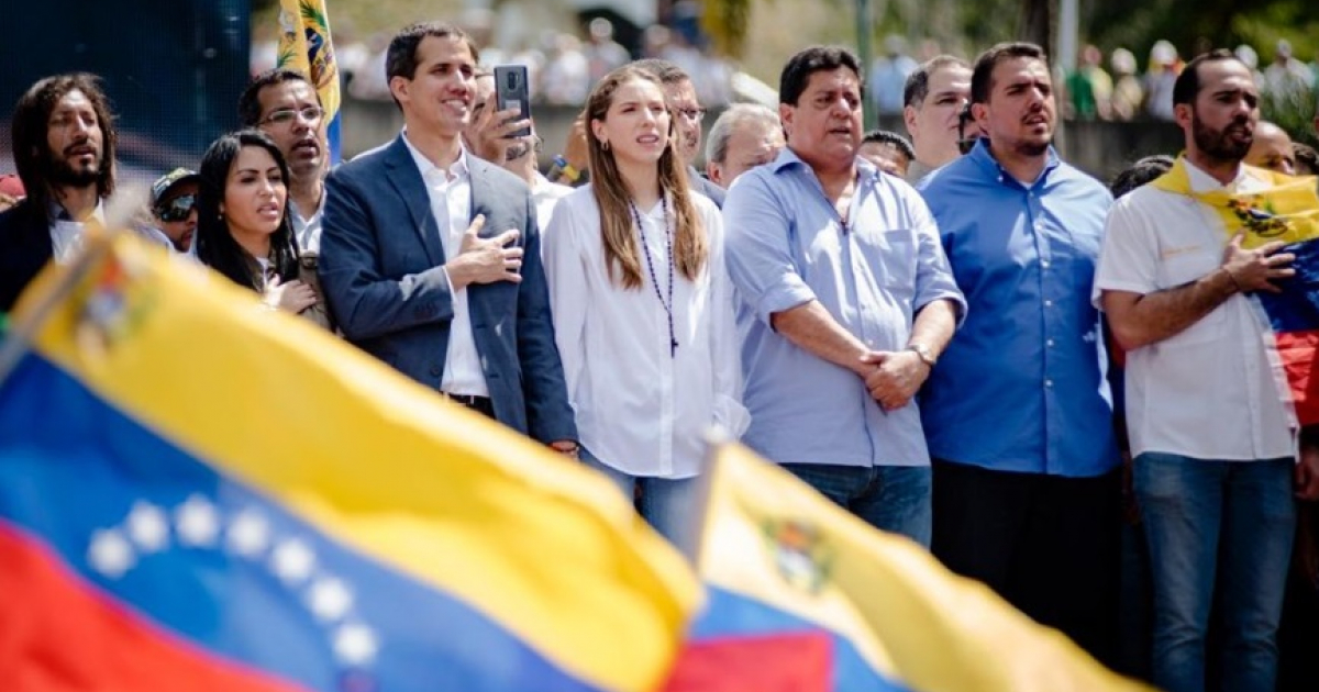 El presidente interino de Venezuela, Juan Guaidó, durante un acto © Twitter / Juan Guaidó