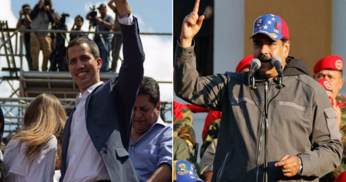 Juan Guaidó y Nicolás Maduro © Twitter Juan Guaidó / Twitter Nicolás Maduro 