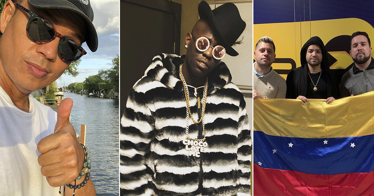 Cubanos apoyando Venezuela © Instagram / Alexis Valdés / Los Pichy Boys / Chocolate MC