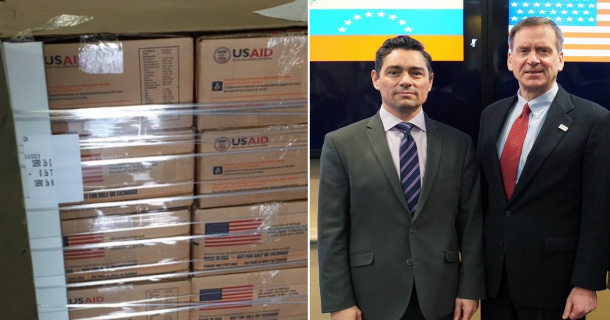 Carlos Vecchio, embajador de Venezuela en EE.UU. y Mark Green, administrador de USAID. © Twitter / Mark Green