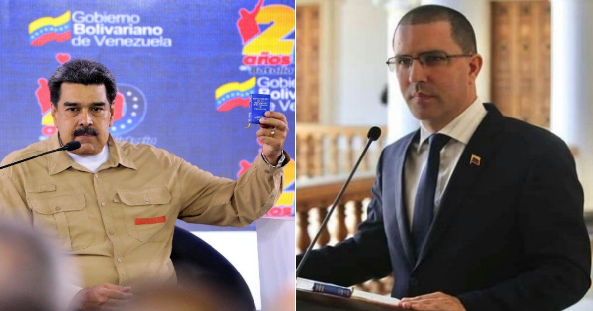 Nicolás Maduro y el canciller de Venezuela, Jorge Arreaza. © Twitter / Nicolás Maduro / Jorge Arreaza